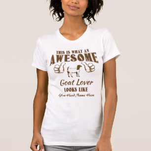 CUSTOMIZE THIS Awesome Goat Lover Boer Goat T-Shirt