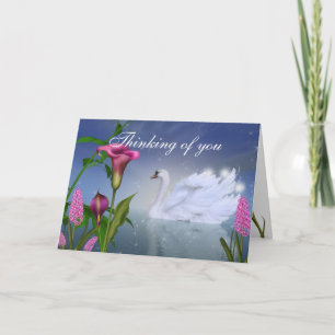 Customize this Beautiful Swan Greeting Card