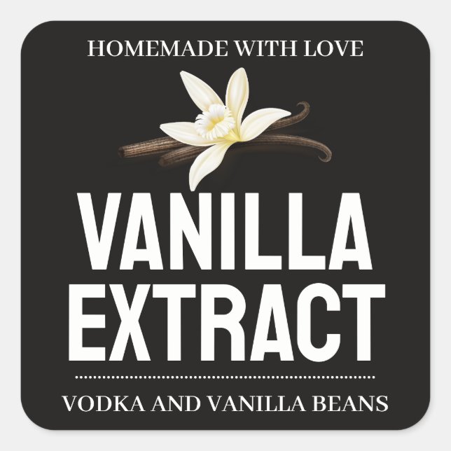 Customize Vanilla Extract label ZVEG_101_01sq (Front)
