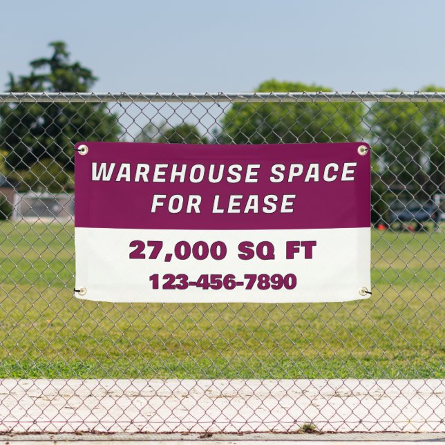 Customize Warehouse Space For Lease Business Banner (Insitu)