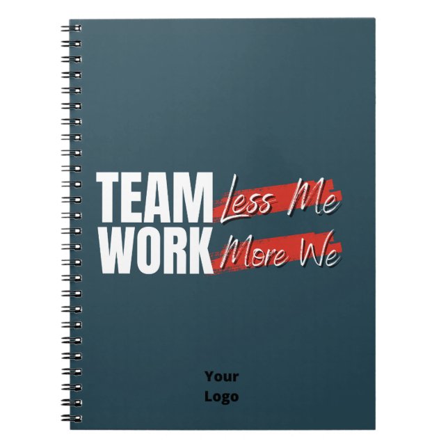 Customize with Logo Teamwork Office Business Notebook (Front)
