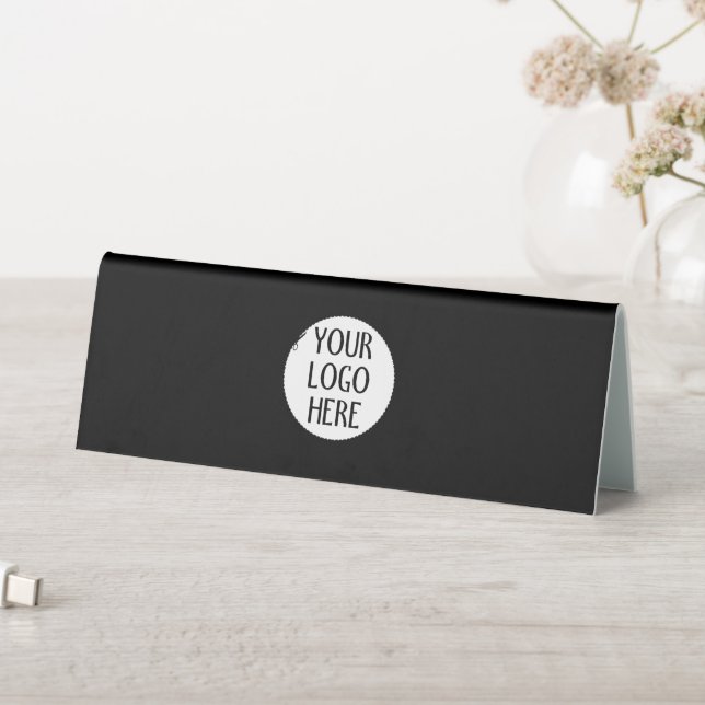 Customize Your Black White company logo and text (In SItu (Table))