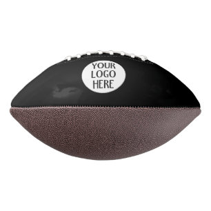 Customize Your Black White company logo Football
