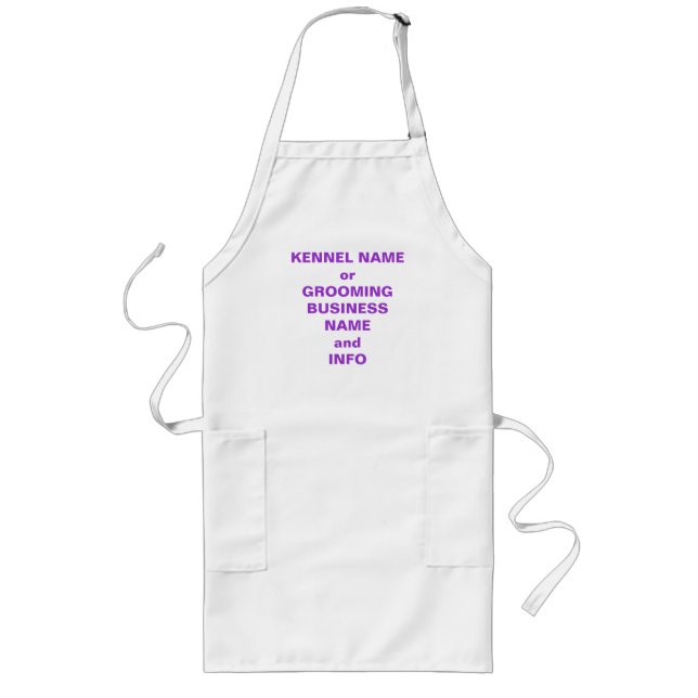 CUSTOMIZE YOUR GROOMING APRON (Front)