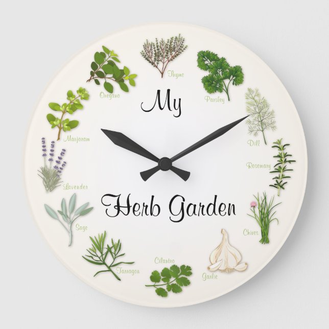 Customize Your Herb Garden Clock (Front)