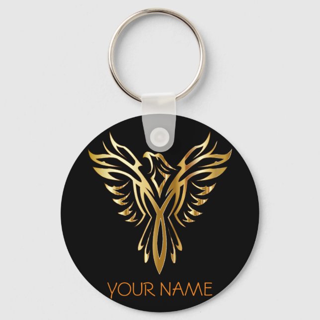 Customize Your Name phoenix Keychain (Front)