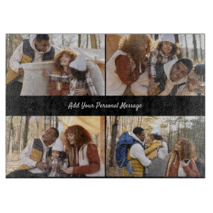 Customize Your Own 4 Photo Collage Cutting Board