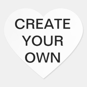 Customize your own heart sticker