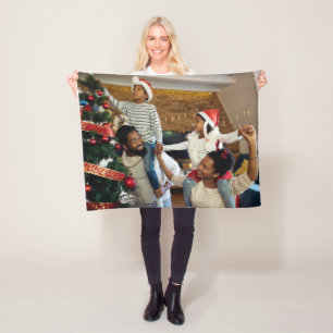 Customize Your Own Single Photo Fleece Blanket