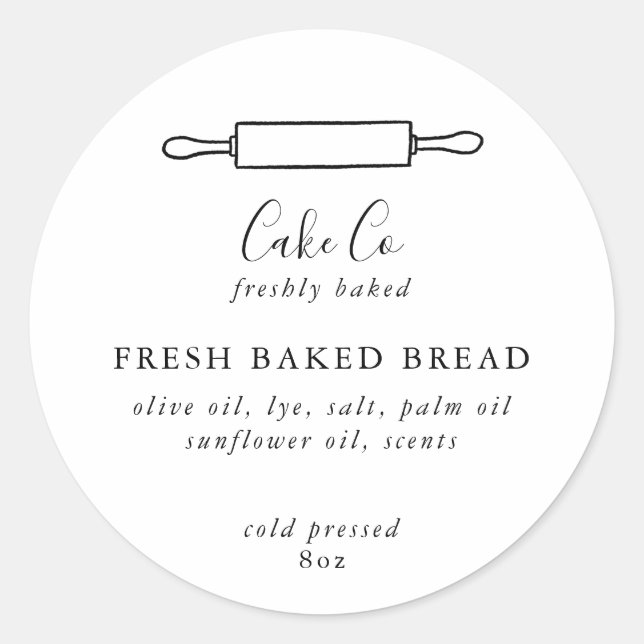 Customizeable Baking Stickers (Front)