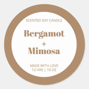 Customizeable Candle Label Pattern Modern