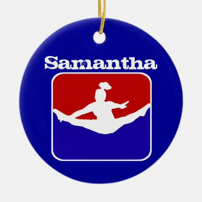 Customizeable cheerleader ornament (Front)