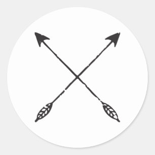 Customizeable Distressed Arrows Sticker