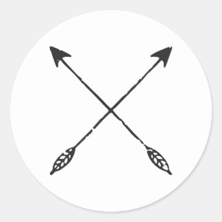 Customizeable Distressed Arrows Sticker