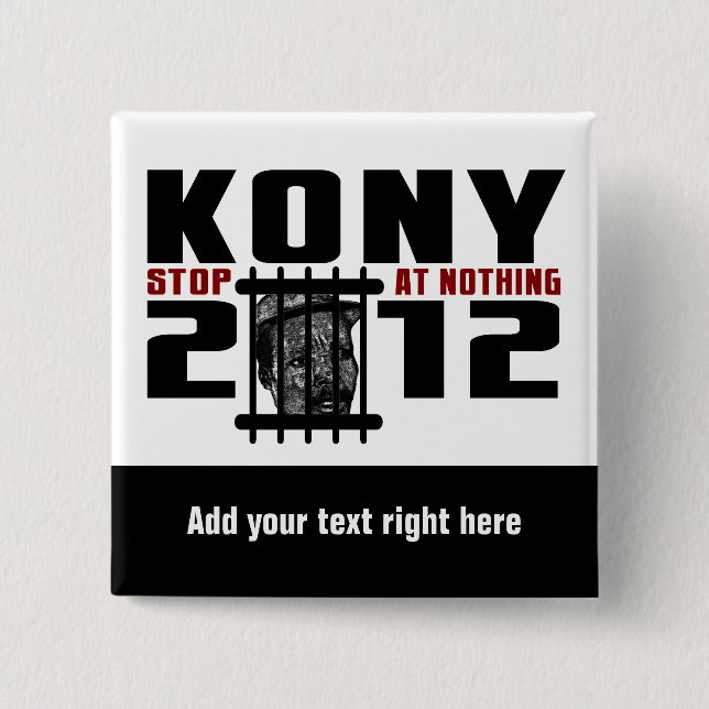 Customizeable KONY 2012 Button (Front)