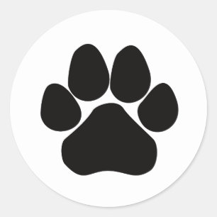 Customizeable Paw Print Sticker