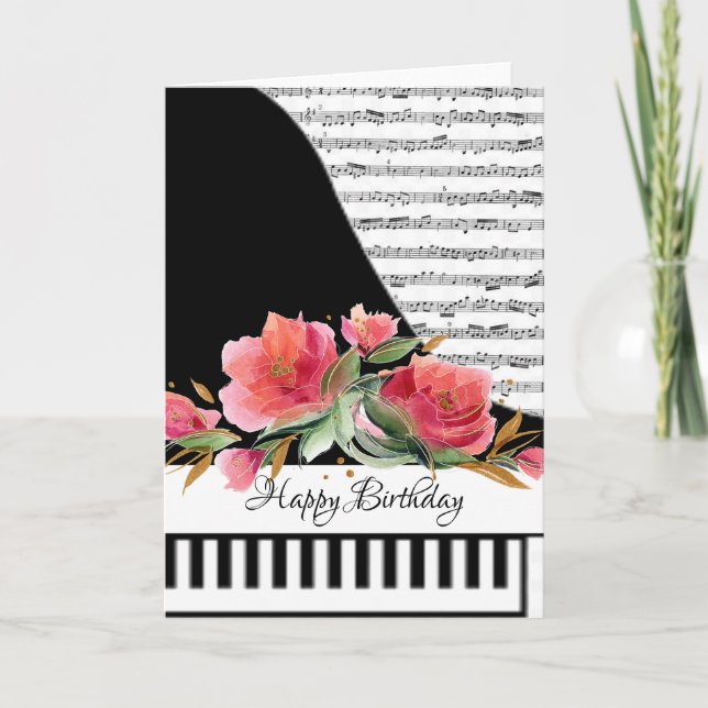 Customizeable piano card (Front)