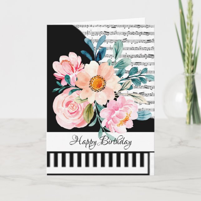 Customizeable piano card (Front)