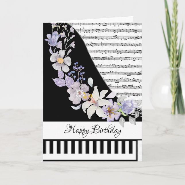 Customizeable piano card (Front)