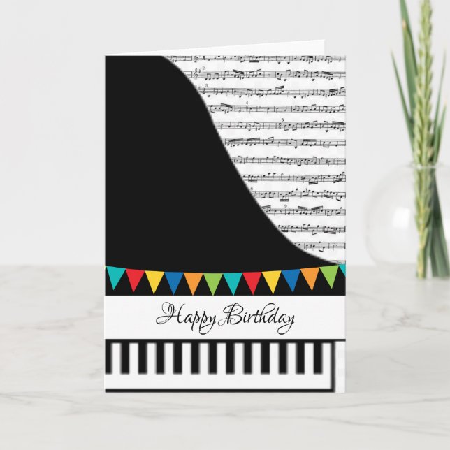 Customizeable piano card (Front)