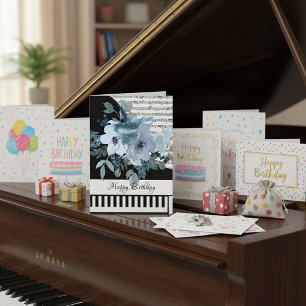 Customizeable piano card