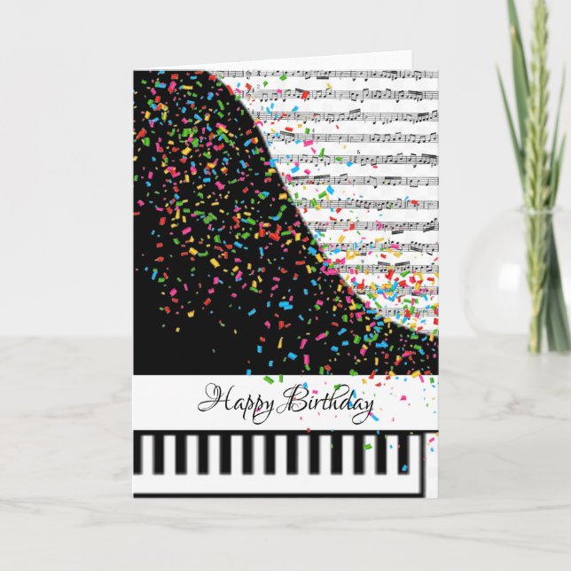 Customizeable piano card (Front)