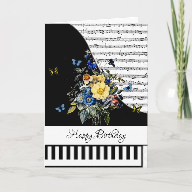 Customizeable piano card (Front)