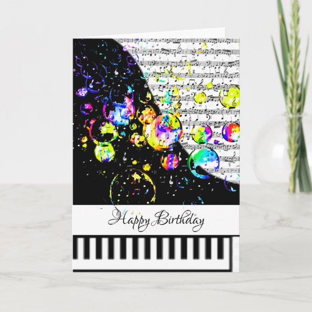 Customizeable piano card (Front)