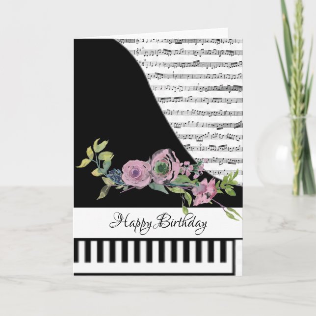 Customizeable piano card (Front)