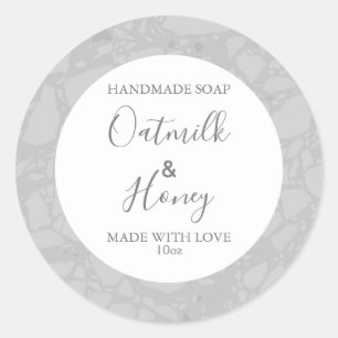 Customizeable Soap Label Floral Pattern Modern