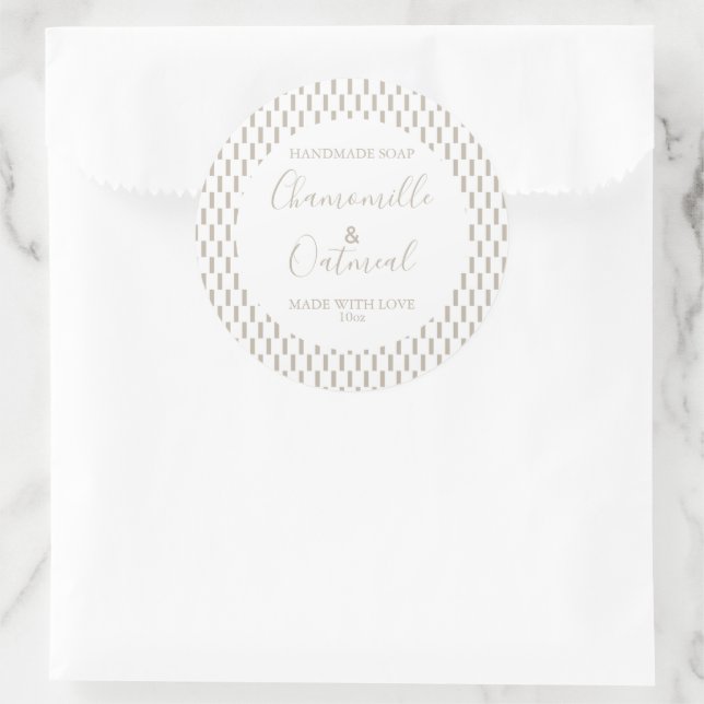 Customizeable Soap Label Pattern Modern (Bag)