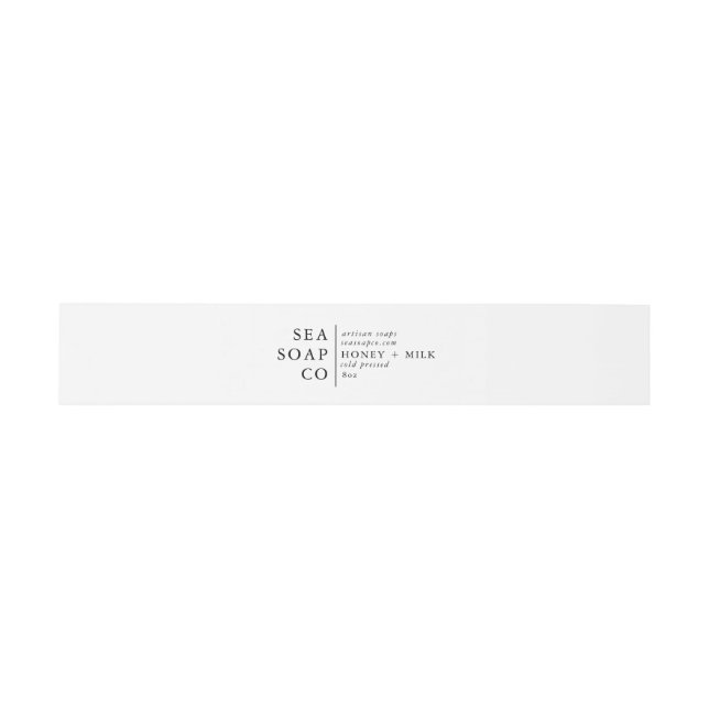 Customizeable Soap Stickers Invitation Belly Band (Flat)
