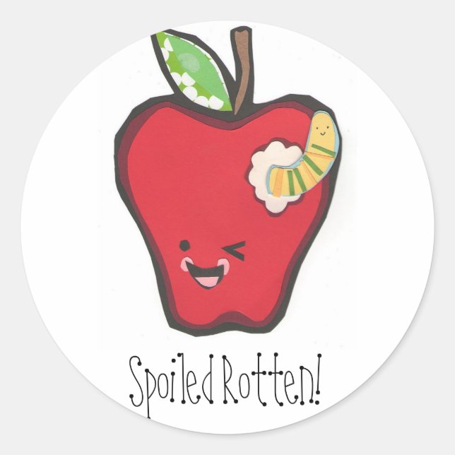Customizeable Spoiled Rotten Teacher Label - (Front)