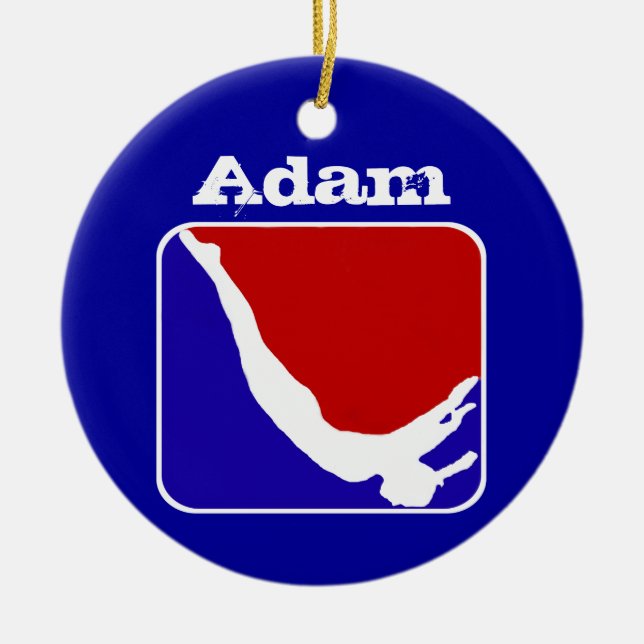 Customizeable Trampoline gymnast ornament (Front)