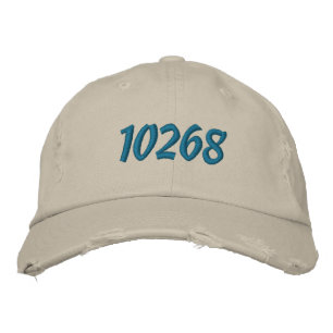 Customizeable Zip, Postal, Area Code Embroidered Hat