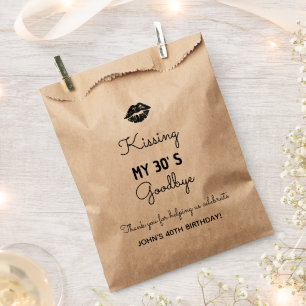 Customized 10th 20th 30th 40th 50th 60th Birthday Favour Bag
