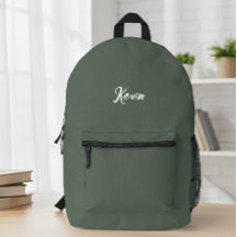 Customized backpack with initials of the name