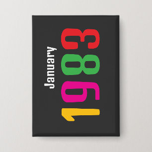 Customized Birthday Month and Year Gift