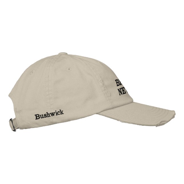CUSTOMIZED BROOKLYN HAT DISTRESSED CHINO TWILL (Right)
