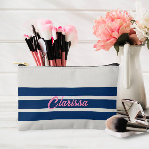 Customized canvas accessory bag - Customized strip