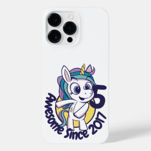 CUSTOMIZED CUTE BIRTHDAY UNICORN CARTOON iPhone 14 PRO MAX CASE