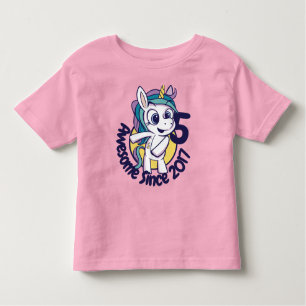 CUSTOMIZED CUTE BIRTHDAY UNICORN CARTOON TODDLER T-Shirt