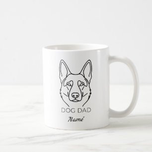 Customized Dog Dad with Name Personalized Dog Fath Coffee Mug