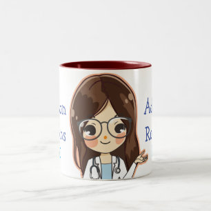 Customized Dr (Your Name) PhD Graduation Two-Tone Coffee Mug