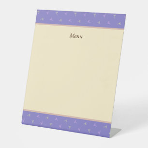 Customized dragonfly purple sign