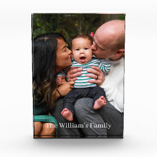Customized Family Photo Block