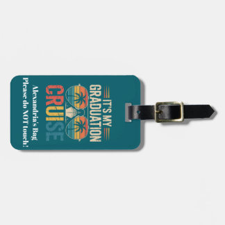 Customized Graduation Cruise Luggage Tag