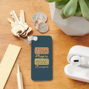 Customized Logo Inspirational Team Player Office Key Ring