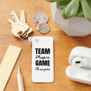 Customized Logo Inspirational Team Player Office Key Ring