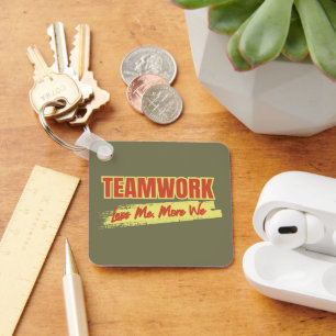 Customized Logo Inspirational Teamwork Business Key Ring